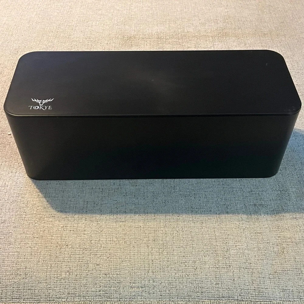 Tokye Cable Management‎ Box Black Cord Organizer Power Strip Hider Desk Storage